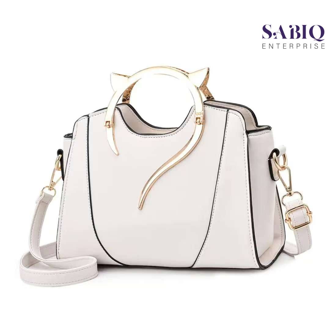 Latest White PU Leather Ladies Bag – Fashion & Elegant China Import