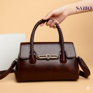 Women’s Geometric Pattern Handbag – Fashionable Shoulder Bag